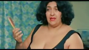 The dude was alone in the office with a busty bitch
