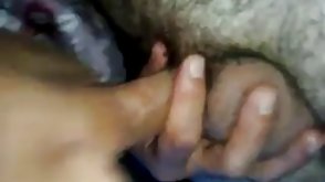 Young brunette vagina cums nicely from dildo in the bathroom
